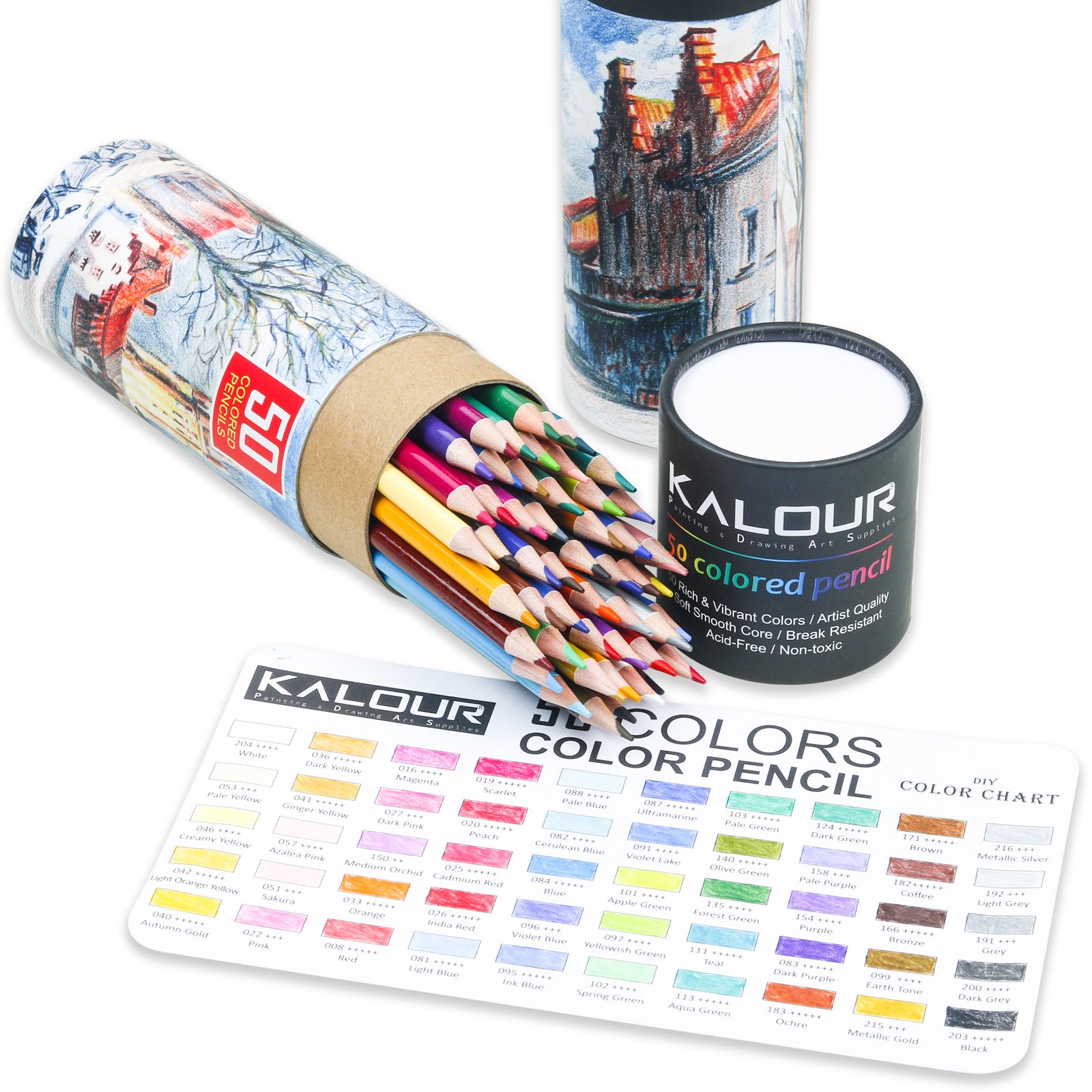 Crayons de couleur 50 pcs – Image 4