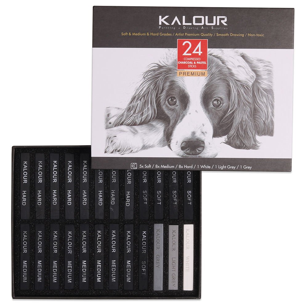 Compressed Charcoal Premium - 24 pcs – Image 2