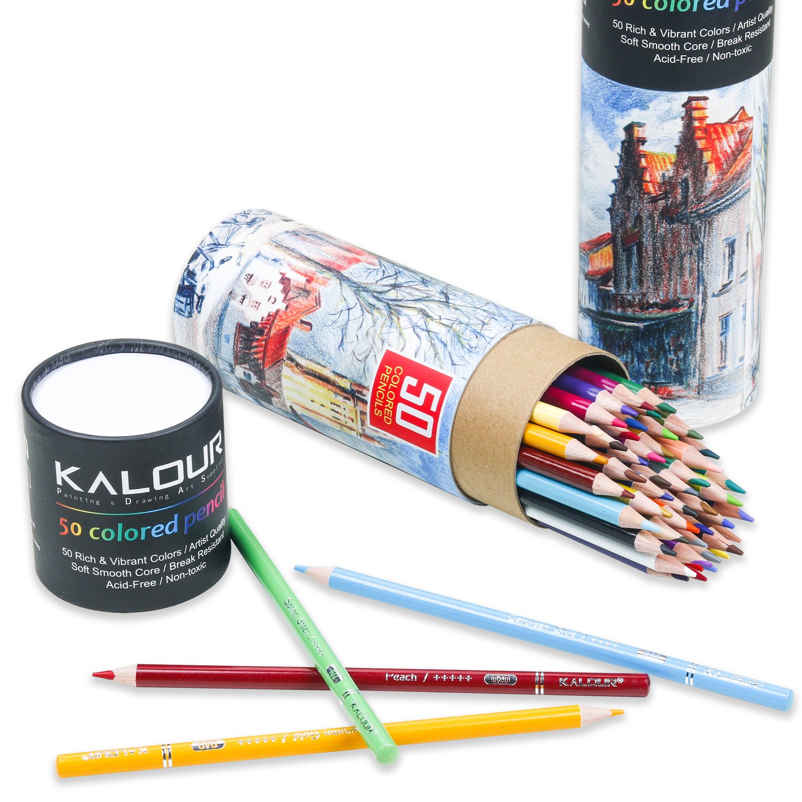 Crayons de couleur 50 pcs – Image 2