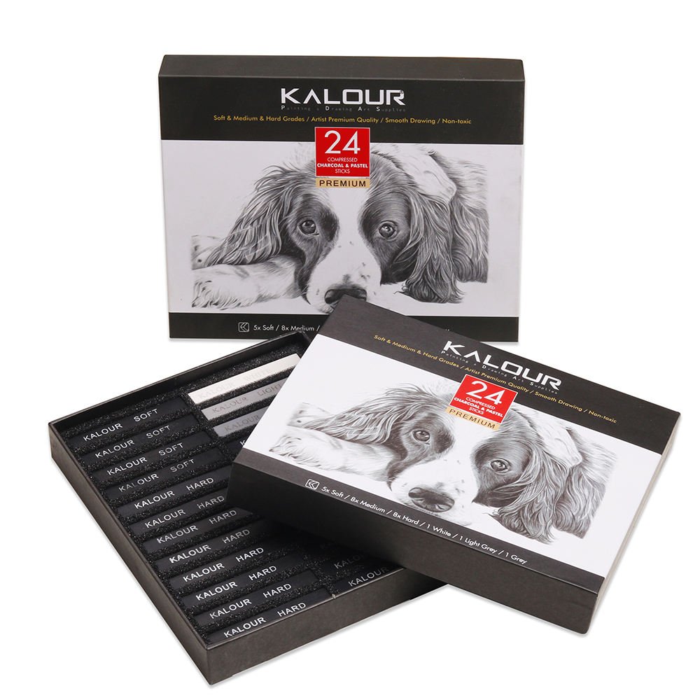 Compressed Charcoal Premium - 24 pcs – Image 3