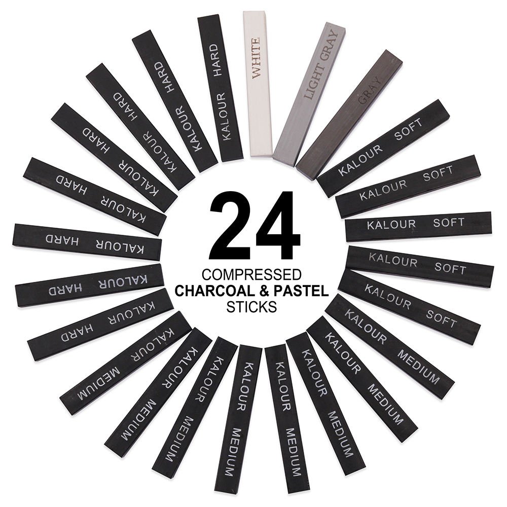 Compressed Charcoal Premium - 24 pcs – Image 4